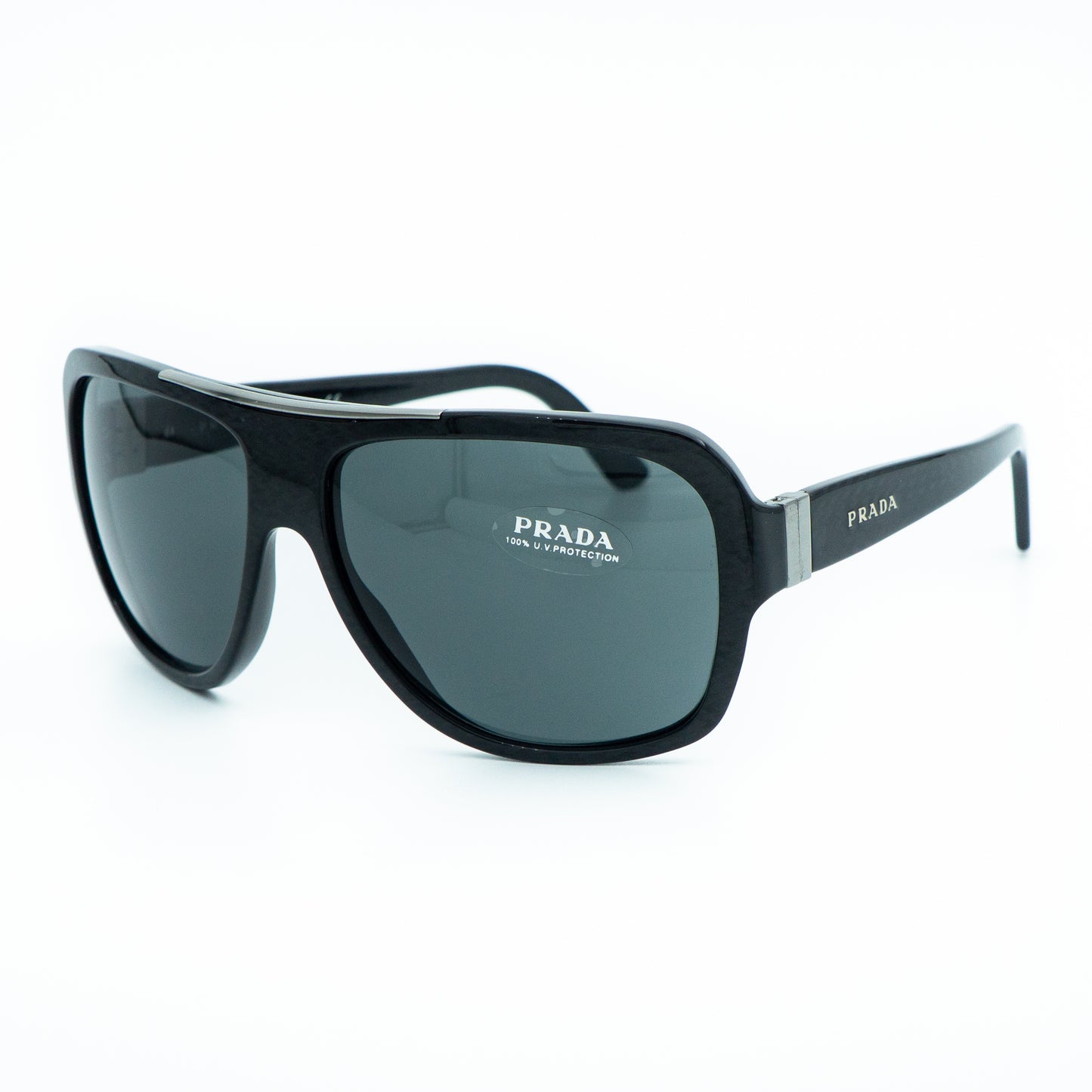 Prada SPR17L Black Mask Sunglasses Vintage