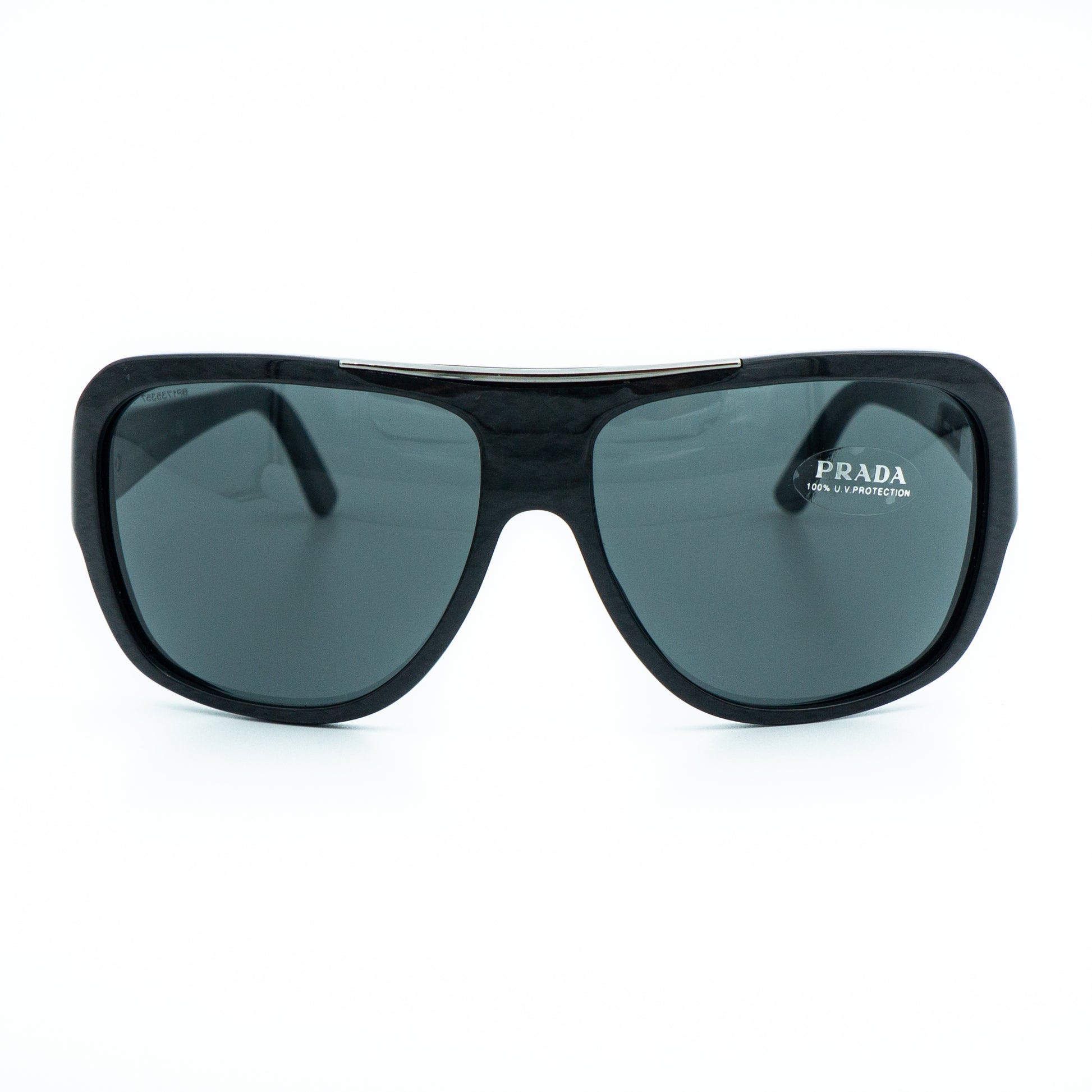 Prada SPR17L Black Mask Sunglasses Vintage