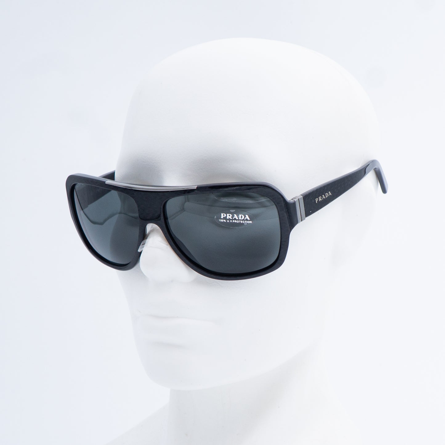 Prada SPR17L Black Mask Sunglasses Vintage