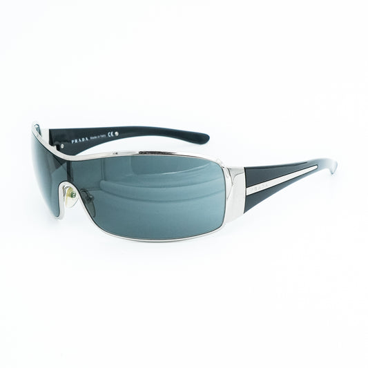 Prada SPR 53H Black Shield Mask Sunglasses Vintage