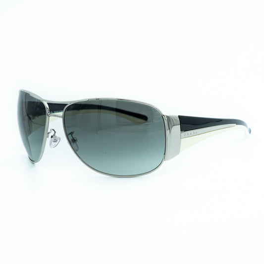 Prada SPR 75G Aviator Black White Sunglasses Vintage