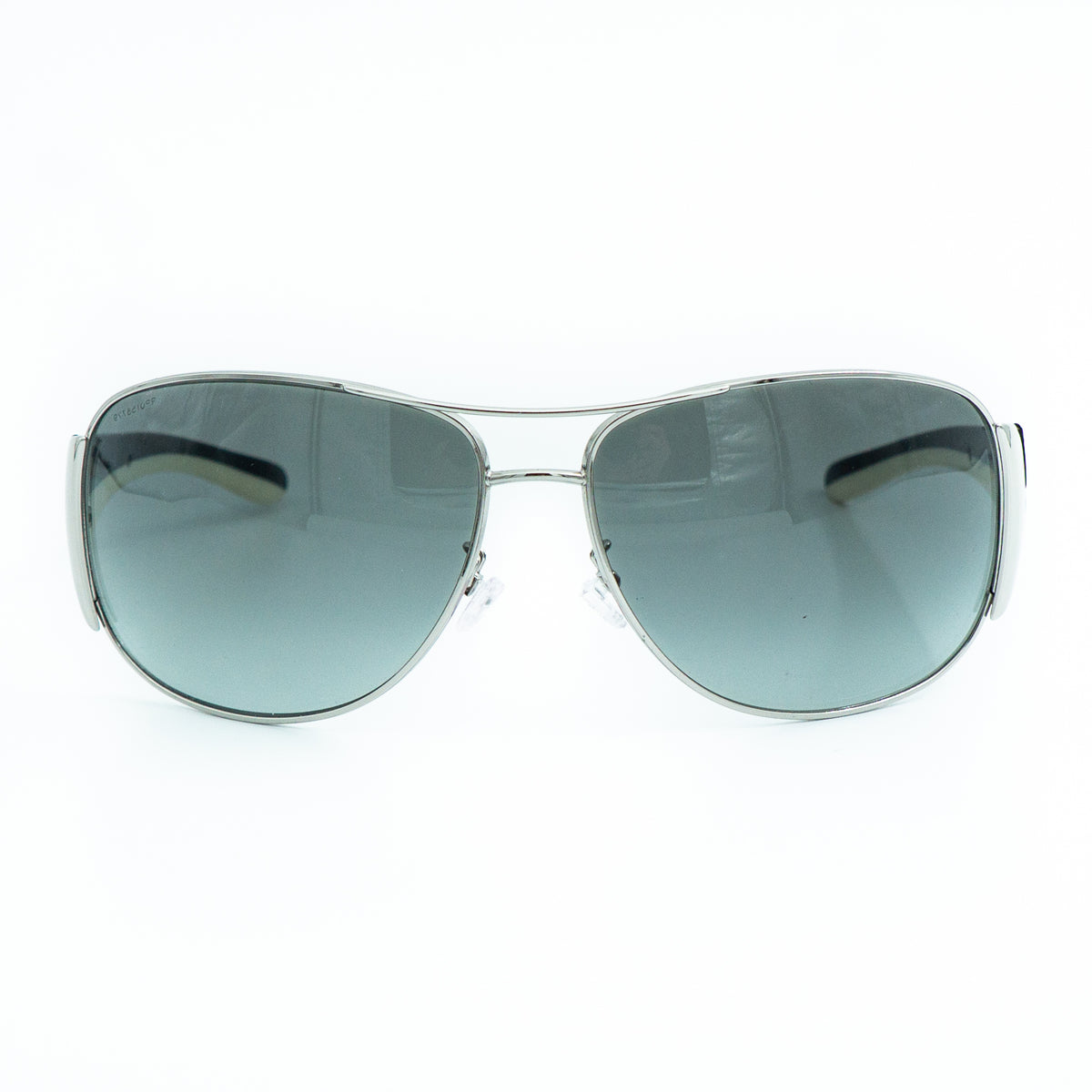 Prada SPR 75G Aviator Black White Sunglasses Vintage