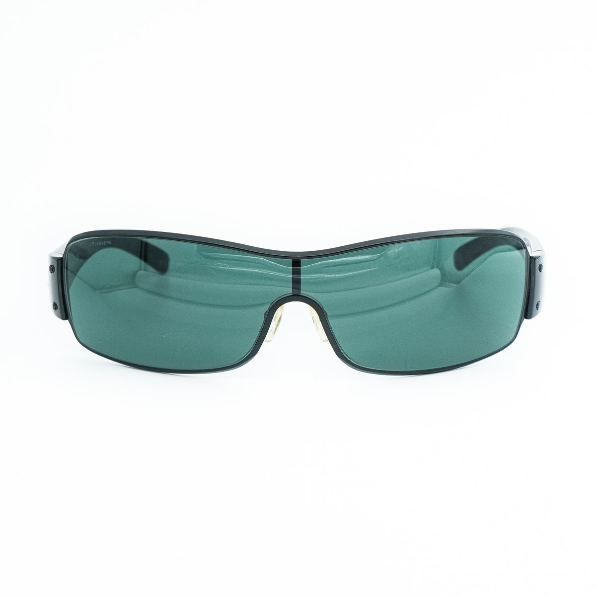 Prada SPS 52E Black Shield Mask Sunglasses Vintage