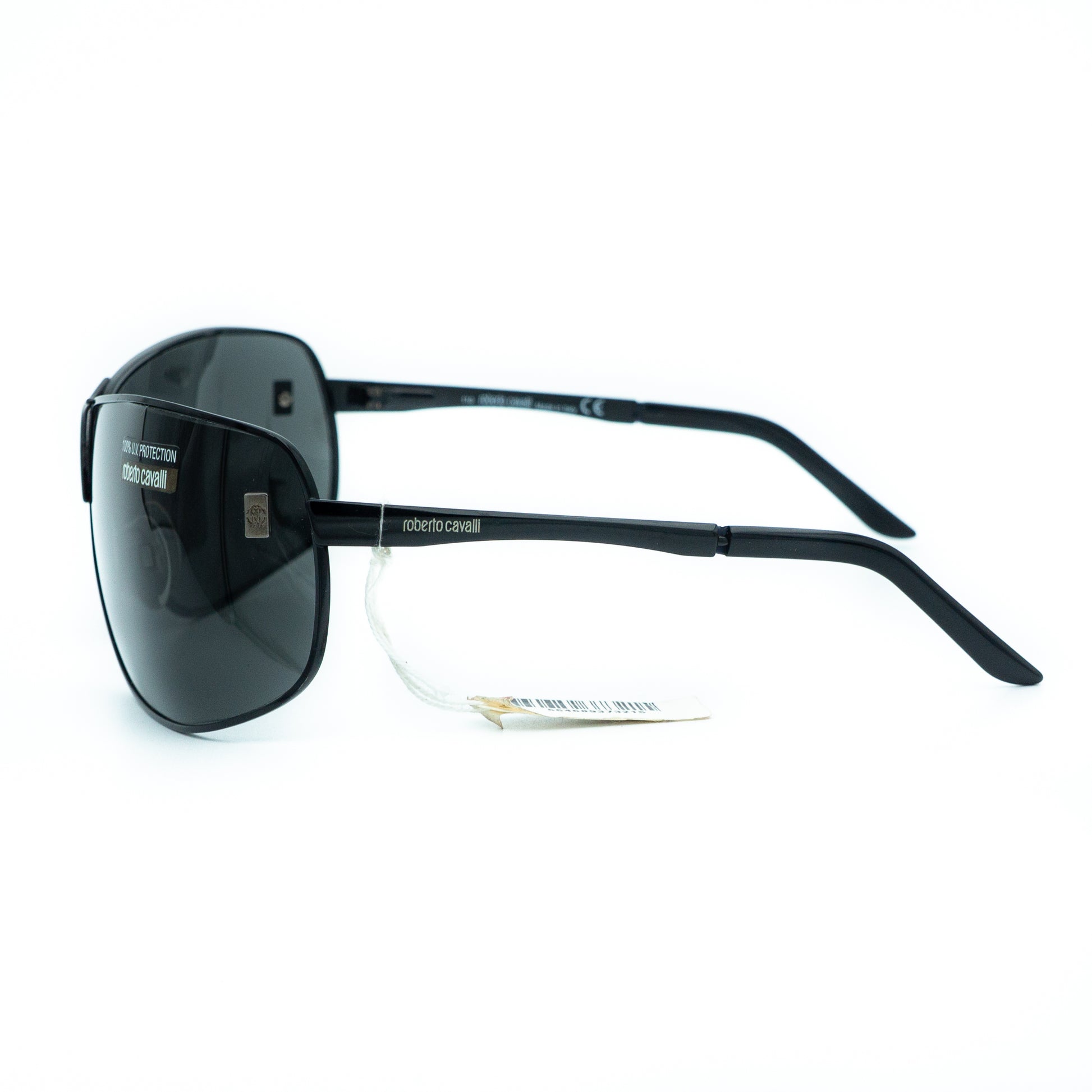 Roberto Cavalli Arpie 248S Black Shield Mask Sunglasses Vintage