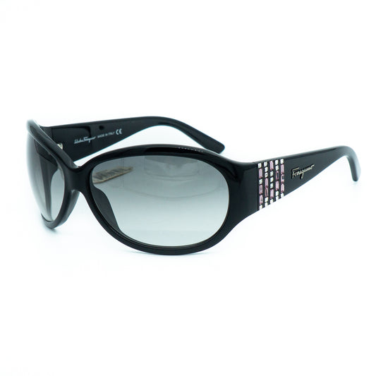 Salvatore Ferragamo 2122-B Black Mask Sunglasses Vintage