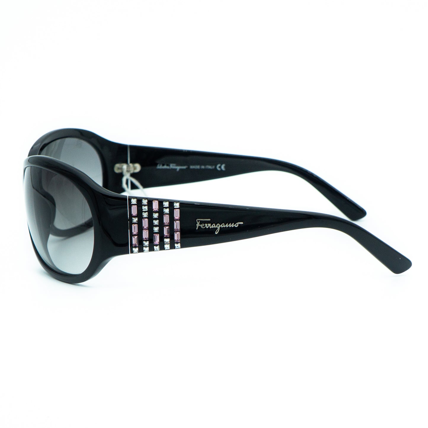 Salvatore Ferragamo 2122-B Black Mask Sunglasses Vintage