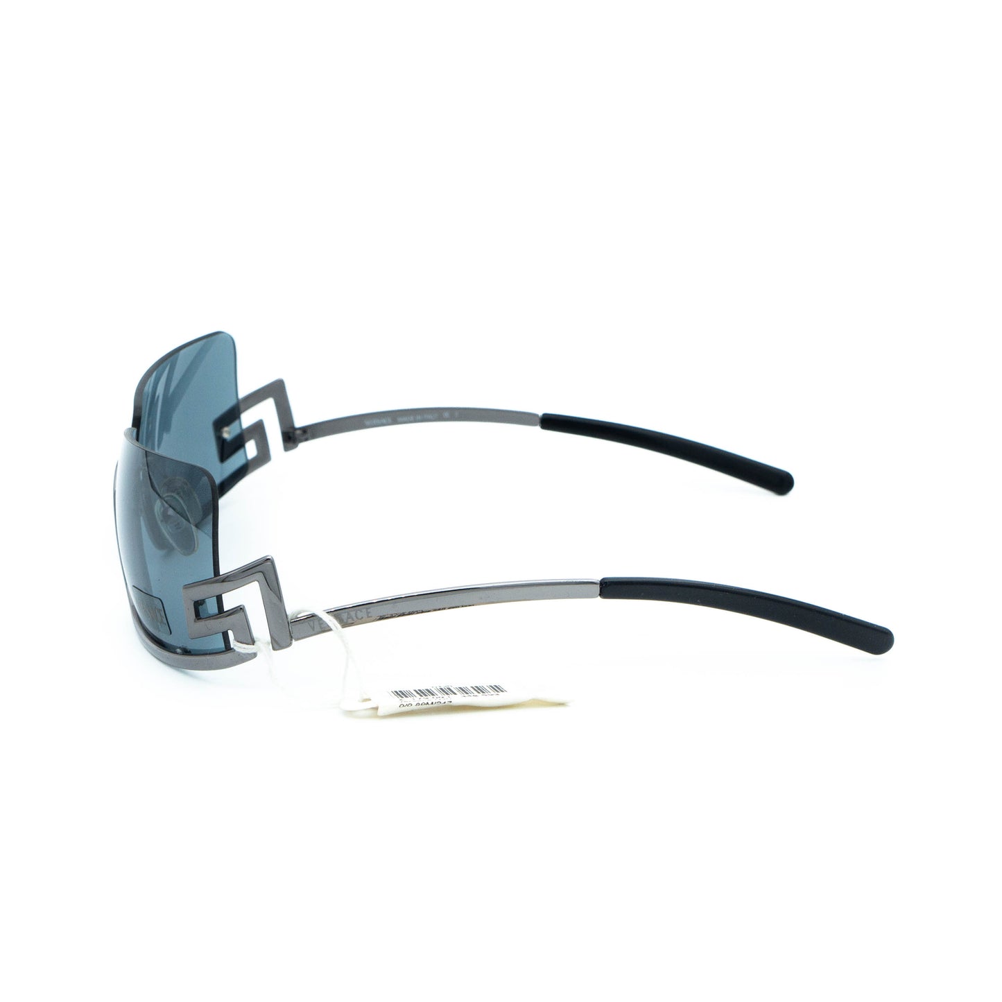 VERSACE N20 Silver Rimless Shield Sunglasses Vintage