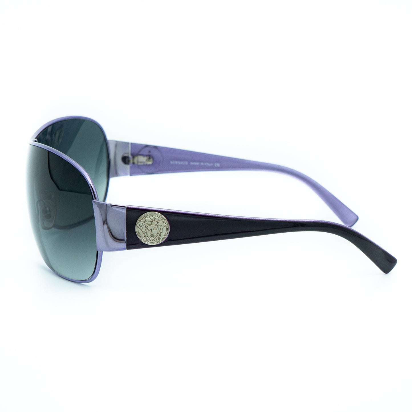 VERSACE mod 2078 Purple Shield Mask Sunglasses Vintage