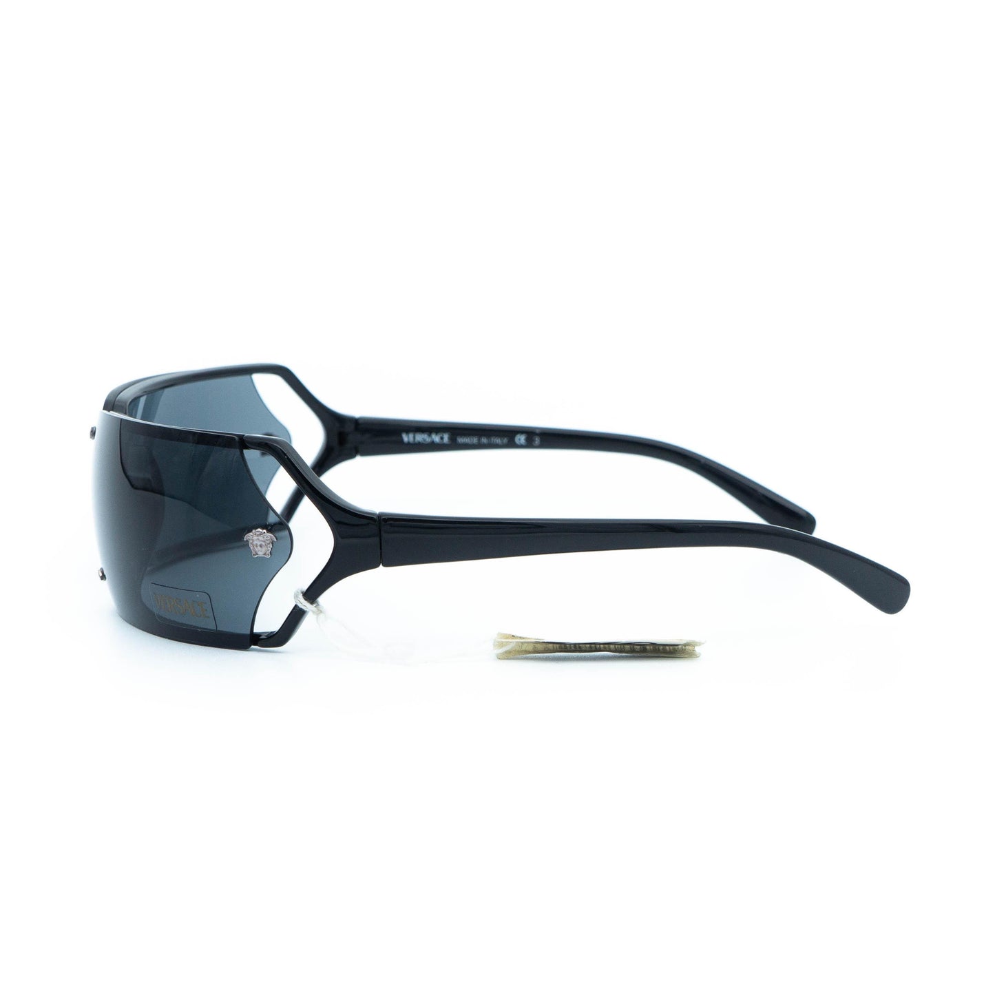 VERSACE mod 537 Medusa black shield vintage sunglasses