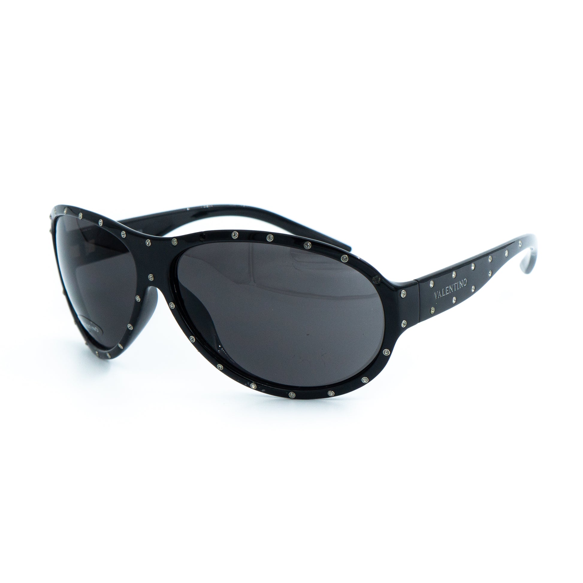 Valentino 5439/S Black Mask Women Sunglasses Vintage