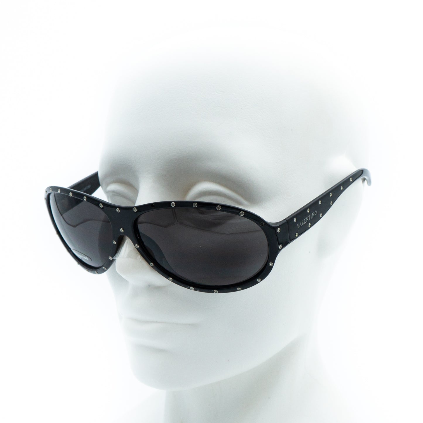 Valentino 5439/S Black Mask Women Sunglasses Vintage