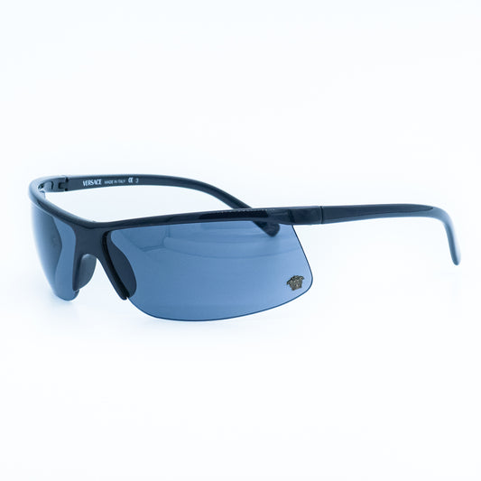 Versace MOD 536 Sport Black Wrap Sunglasses Vintage