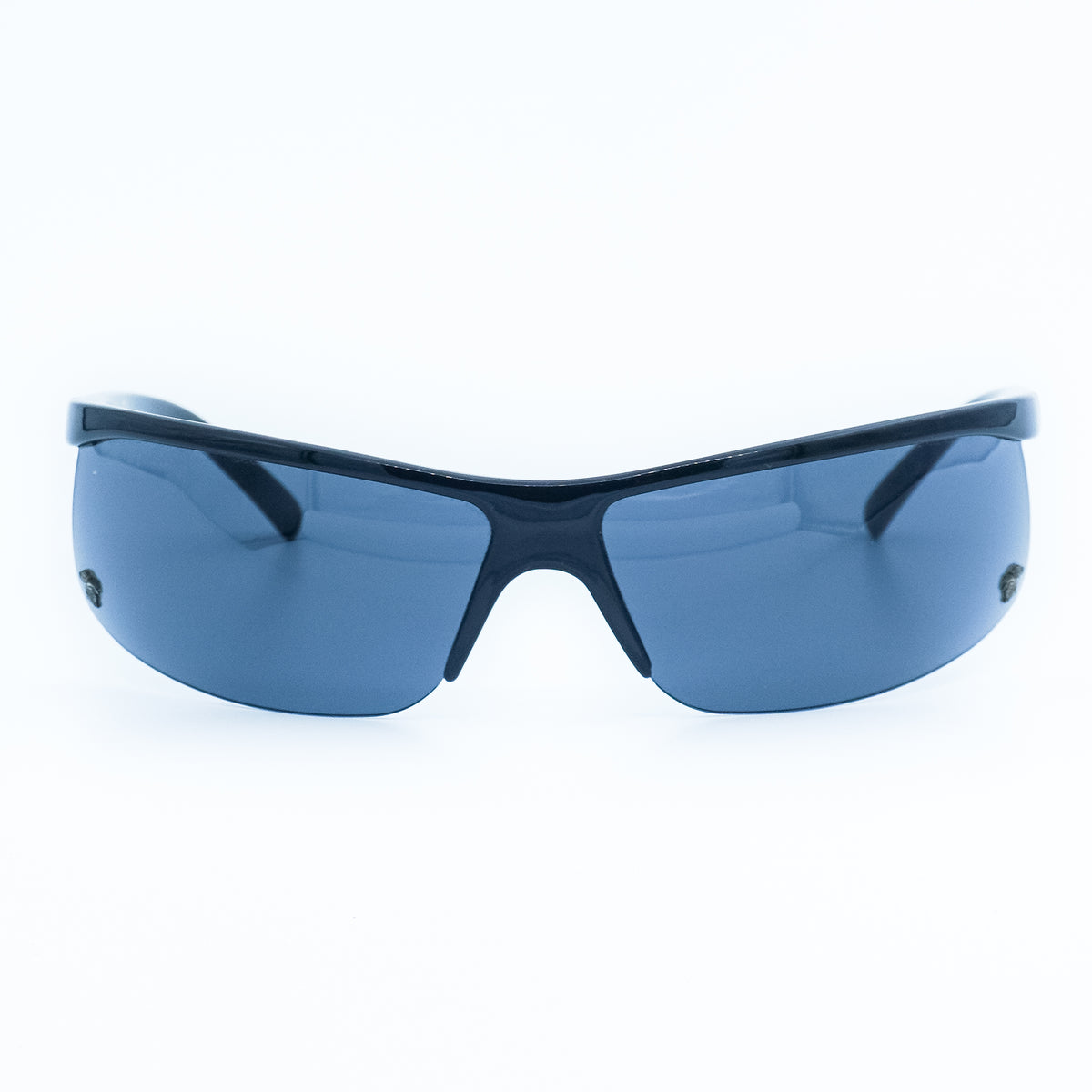 Versace MOD 536 Sport Black Wrap Sunglasses Vintage