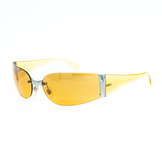 Versace Versus EW4 Orange Rimless Sunglasses Vintage
