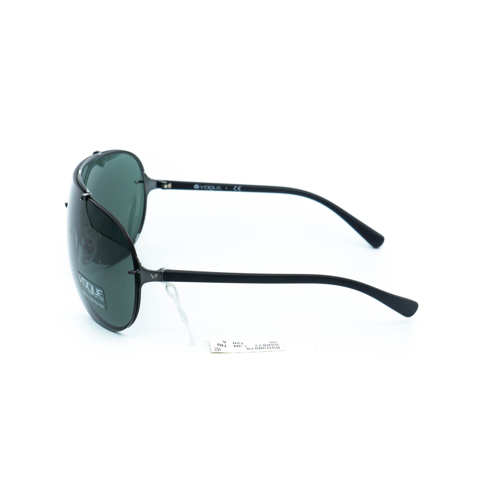 Vogue VO 3807 Black Mask Aviator Sunglasses Vintage