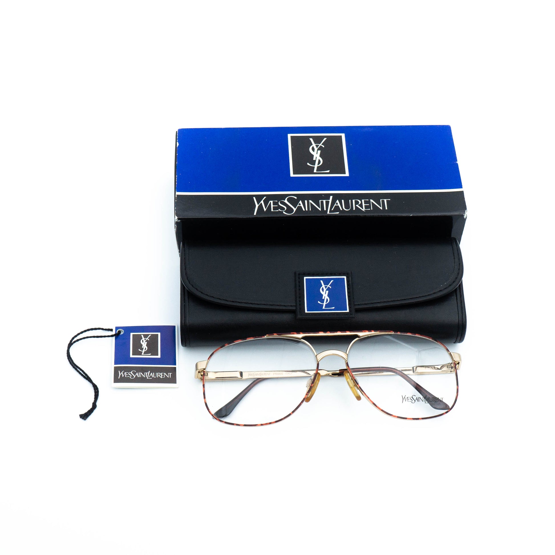 Yves Saint Laurent 4077 Gold Frame Sunglasses Vintage