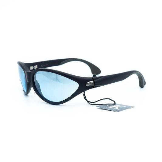 Calvin Klein 3012 Sport Oval black blue vintage sunglasses