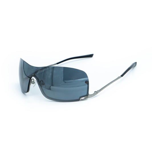 GUCCI GG 1690 Rimless Shield Blue Sunglasses Vintage 00s