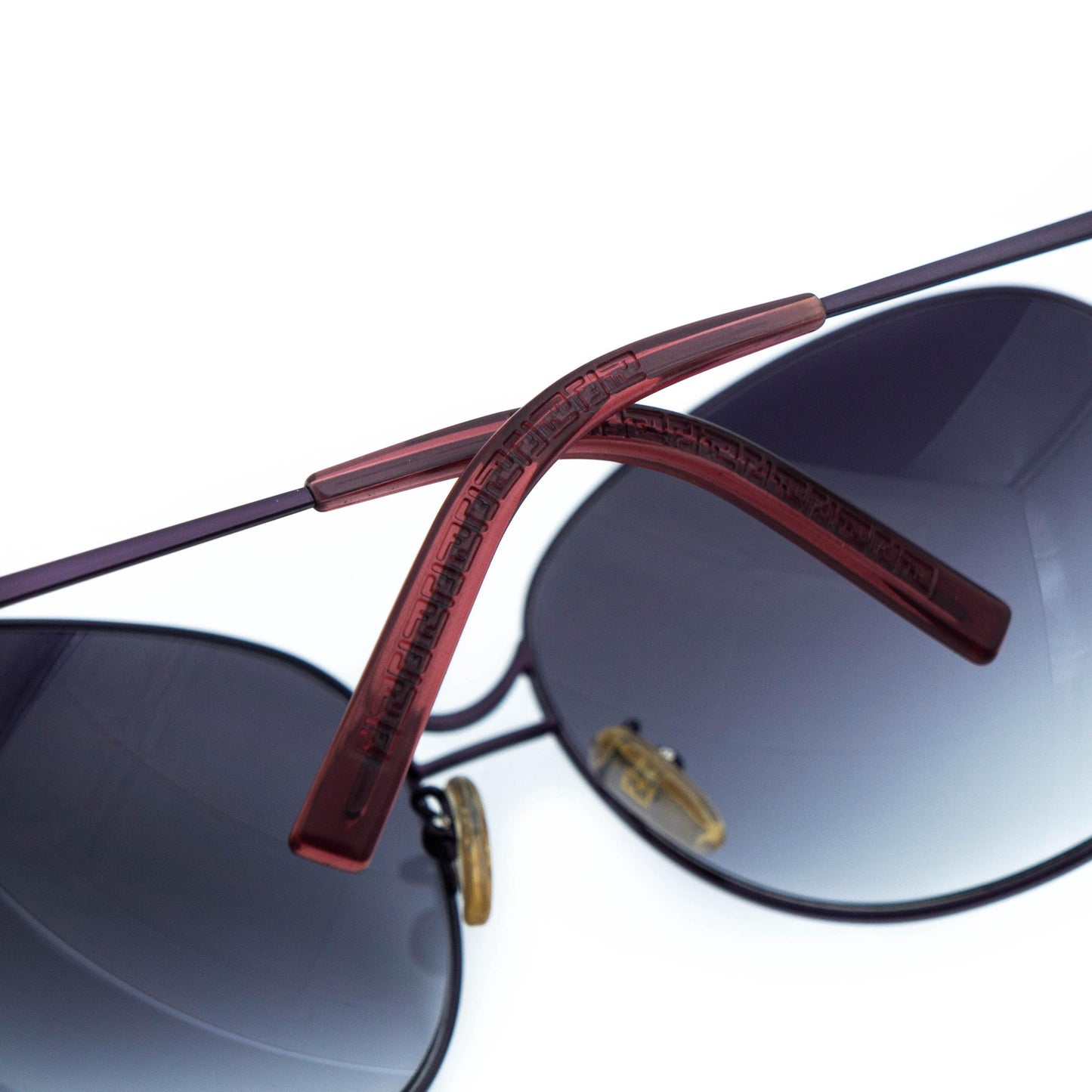 Fendi FS359R Purple Round Oversized Vintage Sunglasses