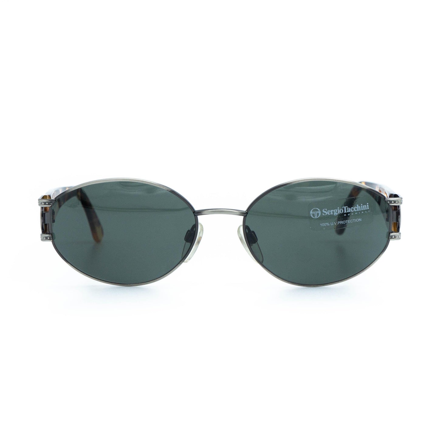 Sergio Tacchini ST 1033-S silver oval sunglasses