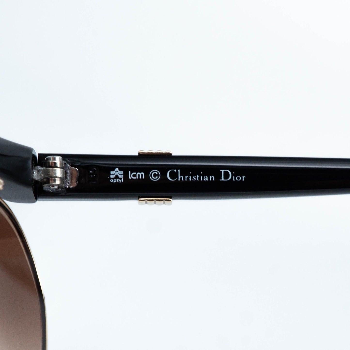 Christian DIOR 2555 Rare Black Sunglasses Vintage 80s 90s