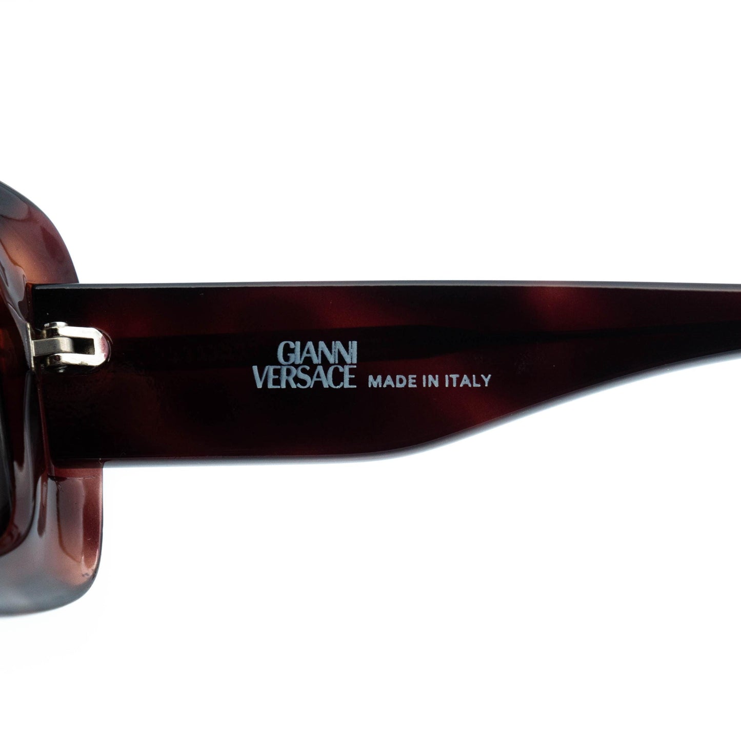 Gianni Versace Mod 493 Medusa Brown Sunglasses Vintage