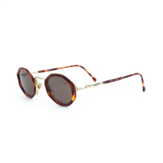 Lancetti 4542 round gold metal vintage sunglasses