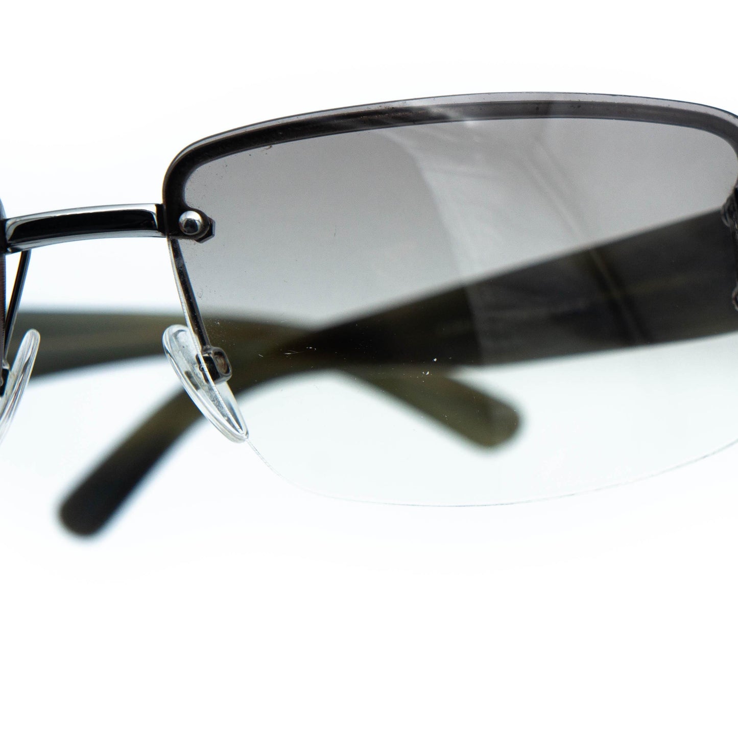 GUCCI GG 1797 Silver Rimless Sunglasses Vintage