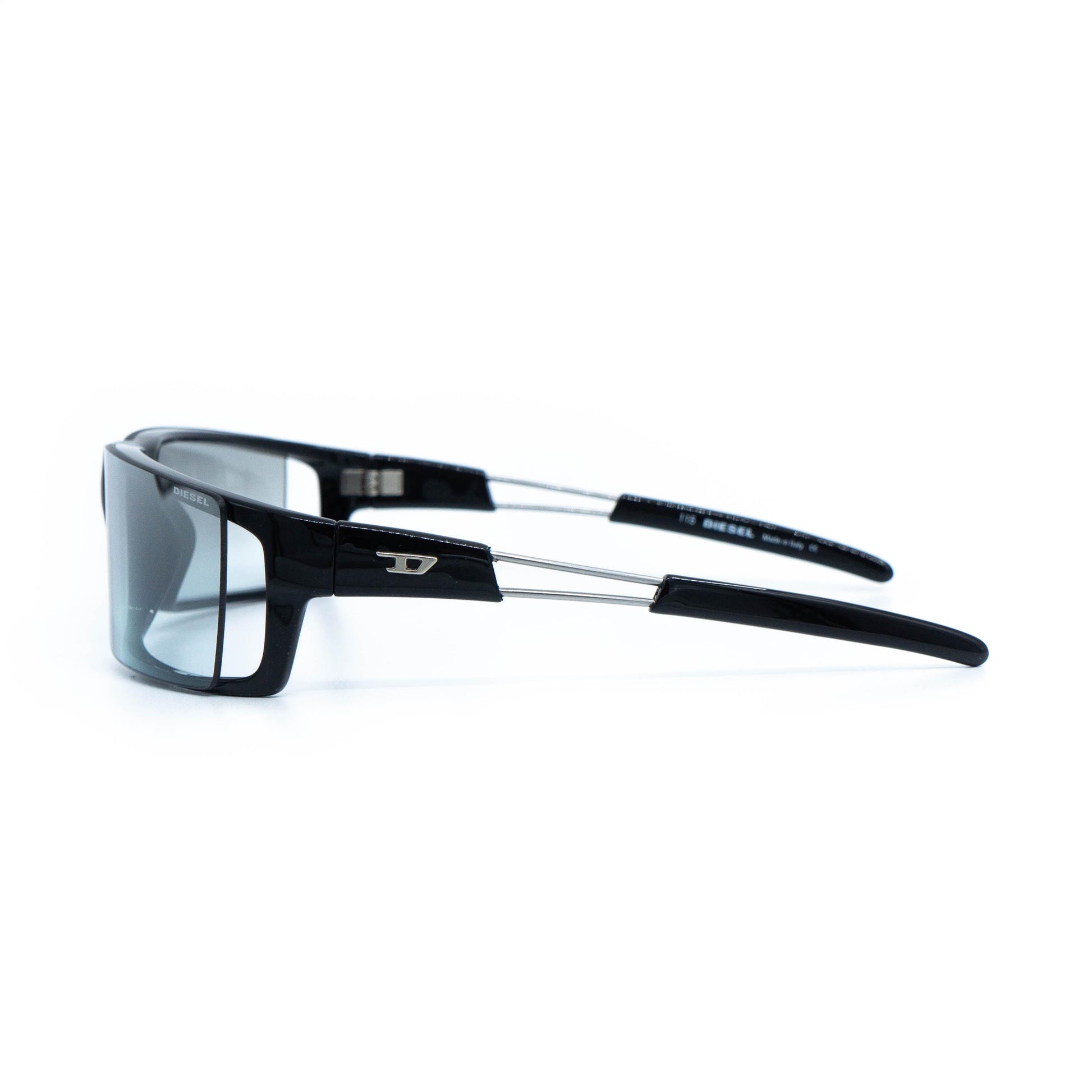 Diesel Nite Vision Shield black sunglasses front view