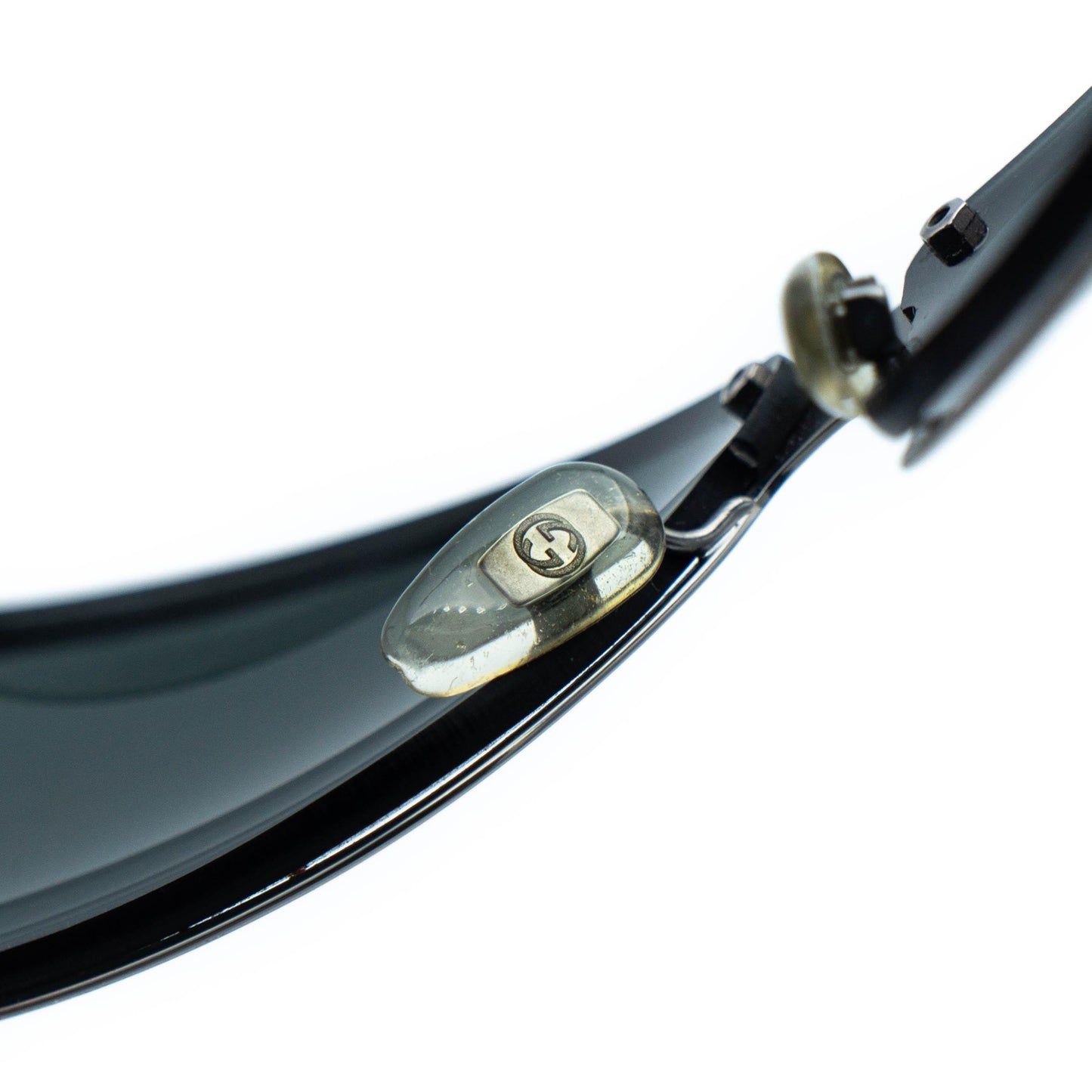 GUCCI GG 2798 Silver Gray Wrap Sunglasses Vintage