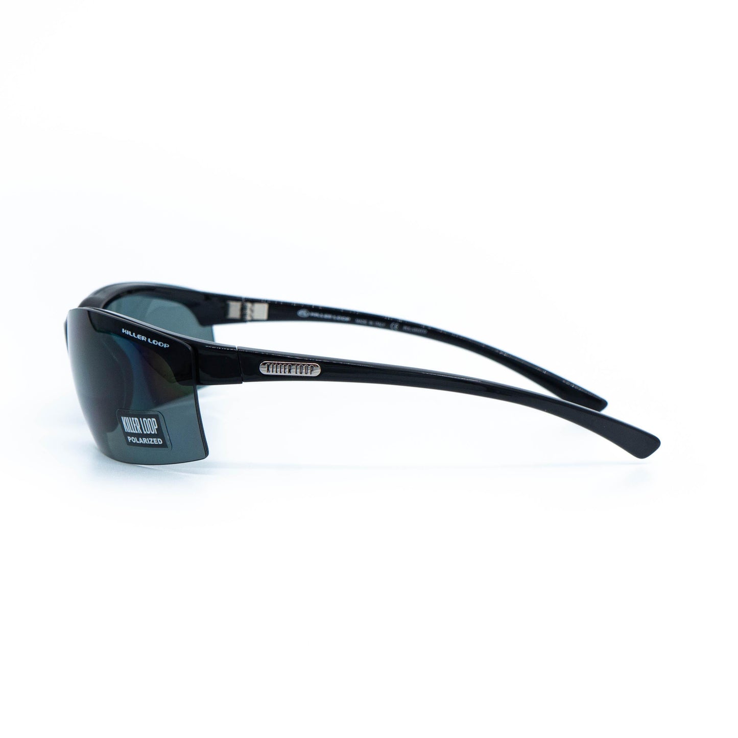 Killer Loop KL4147 black shield sport sunglasses front view