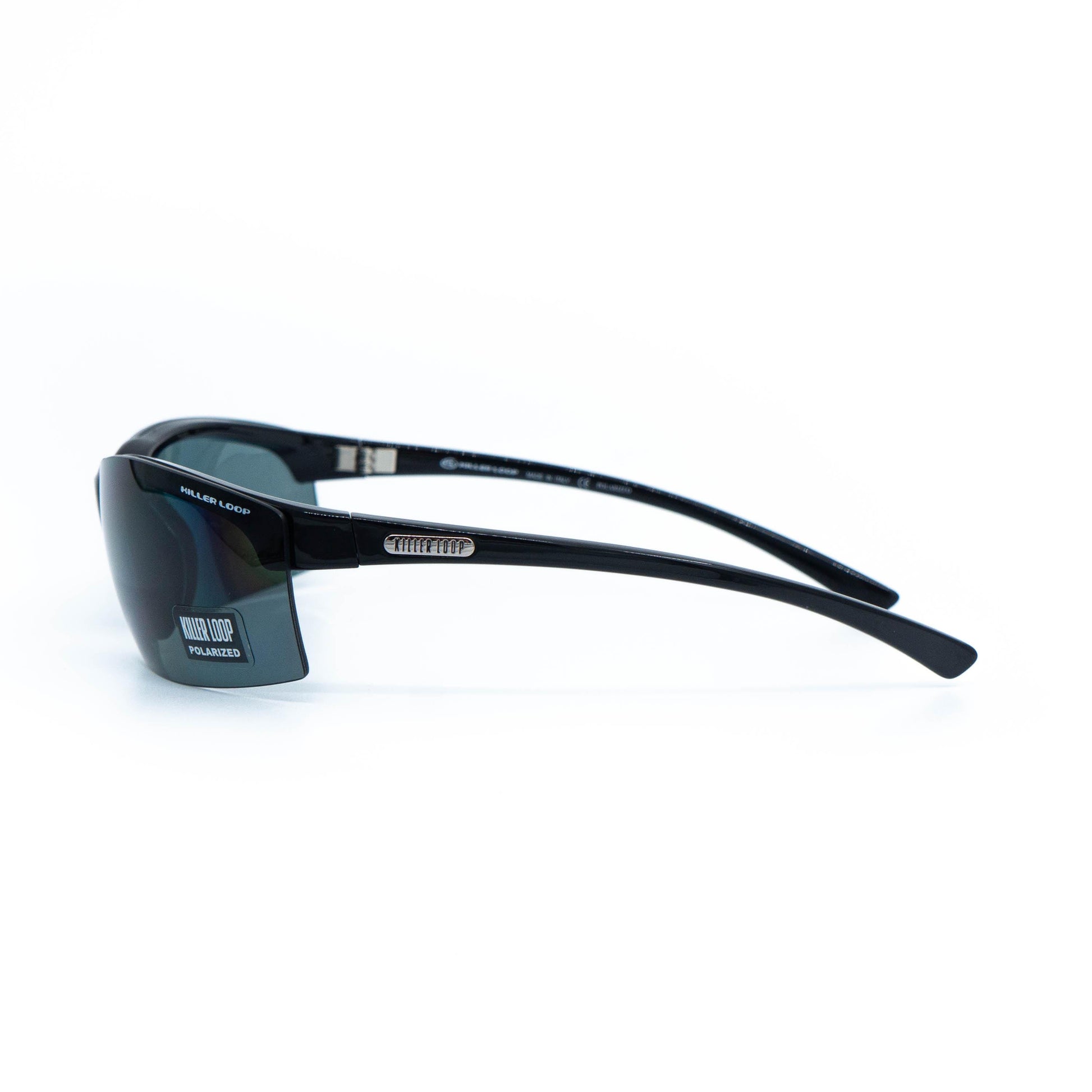 Killer Loop KL4147 black shield sport sunglasses front view