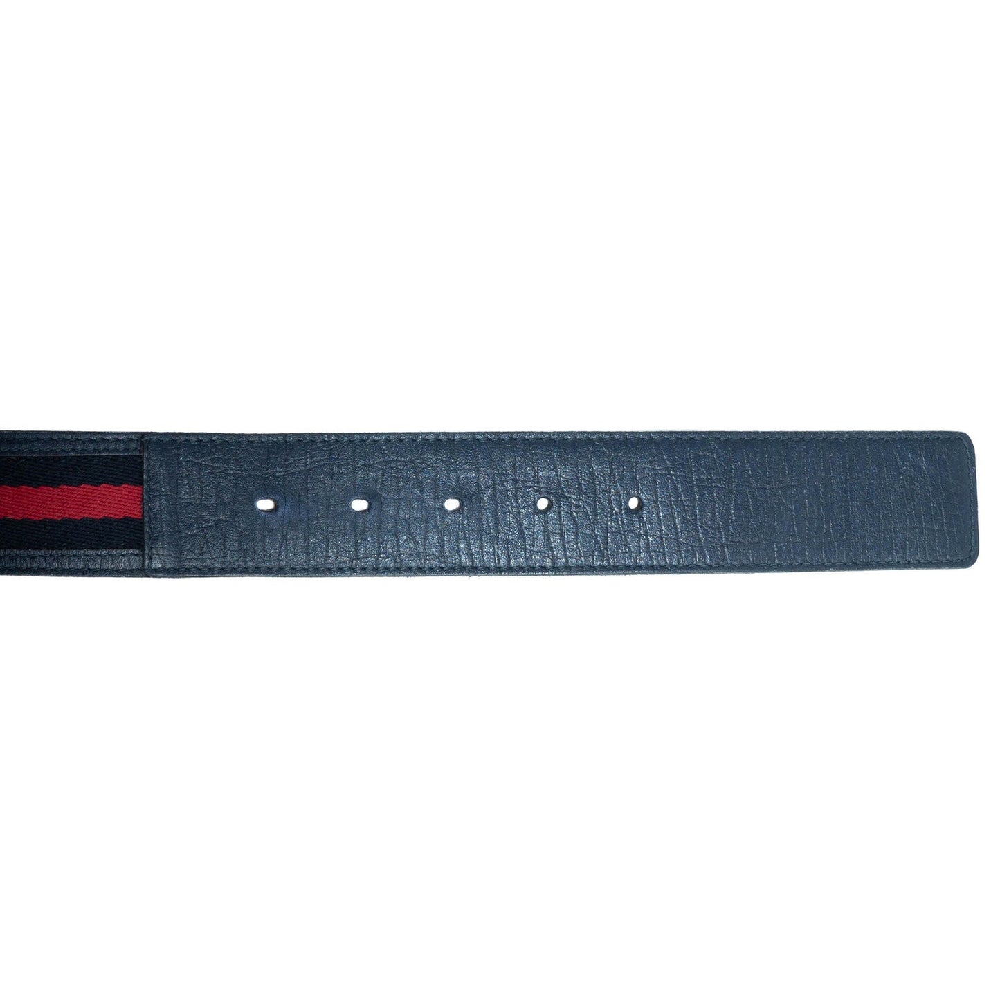 GUCCI GG Logo Belt Dark Blue Vintage 00s