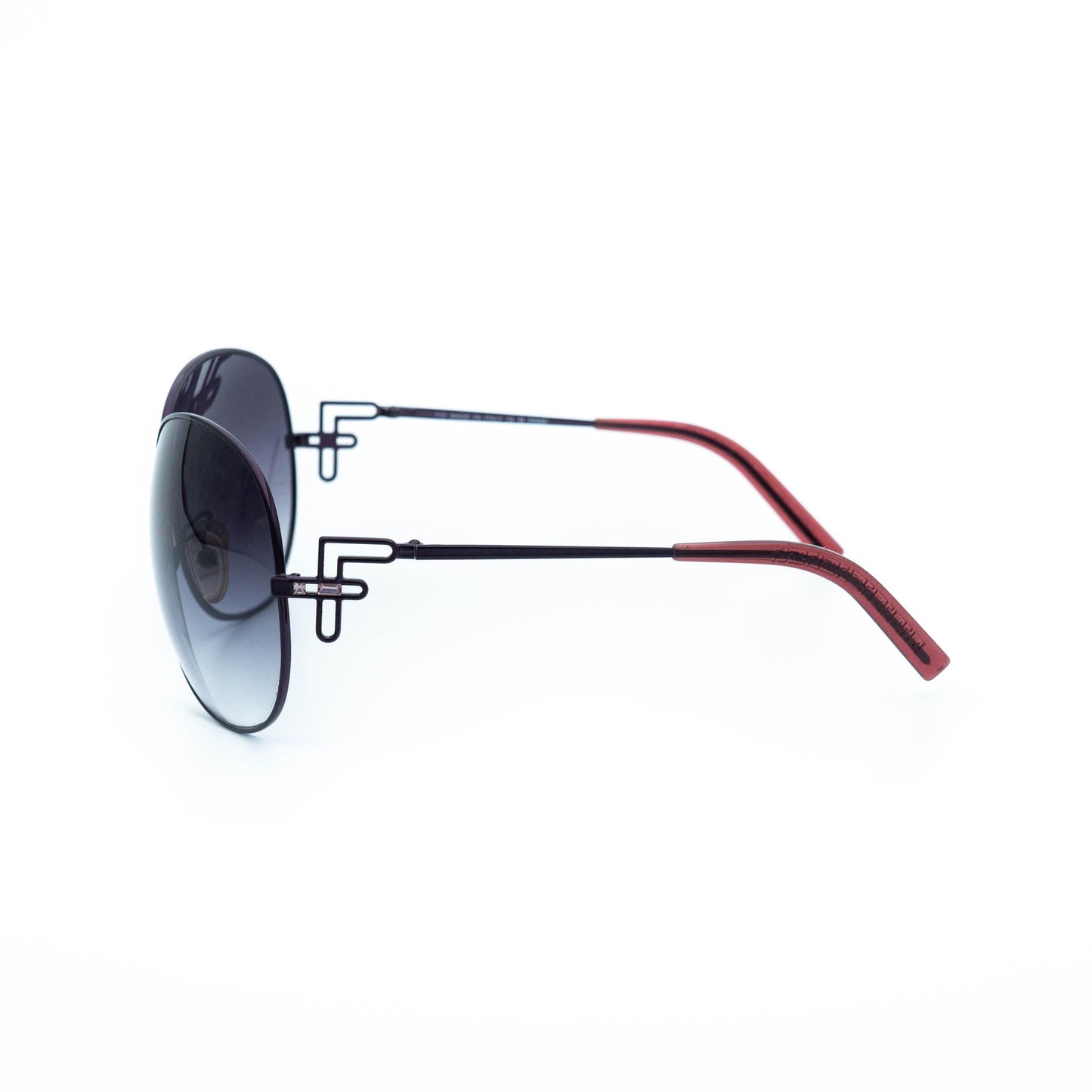 Fendi FS359R Purple Round Oversized Vintage Sunglasses