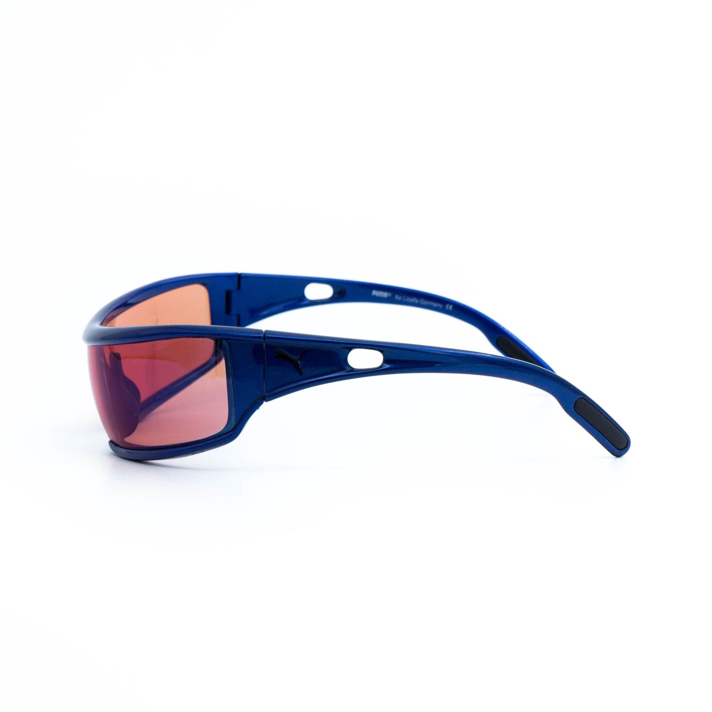 Puma Cyclone Sport Shield Blue vintage sunglasses front view