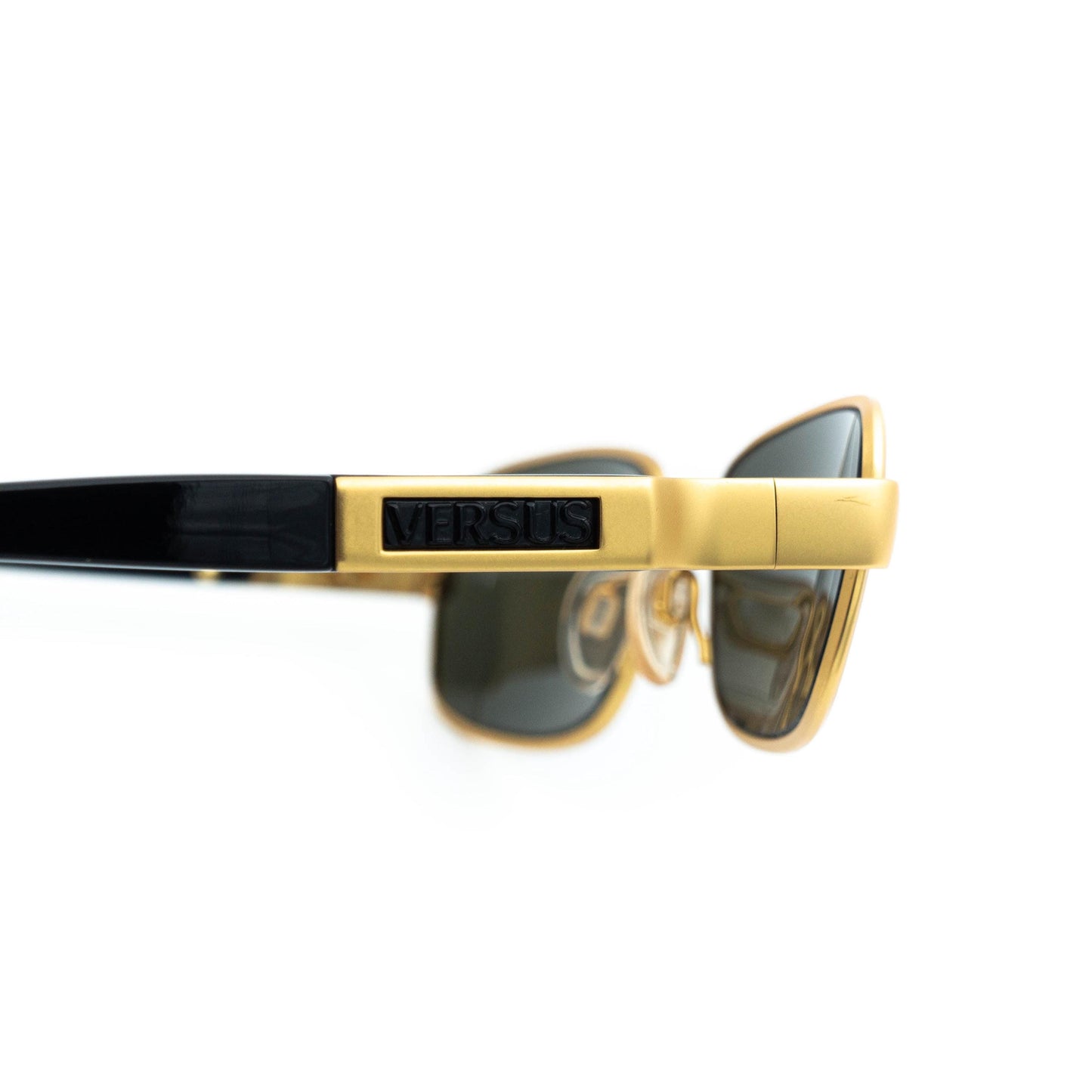 Versus Versace Mod R47 Gold Square Sunglasses Vintage