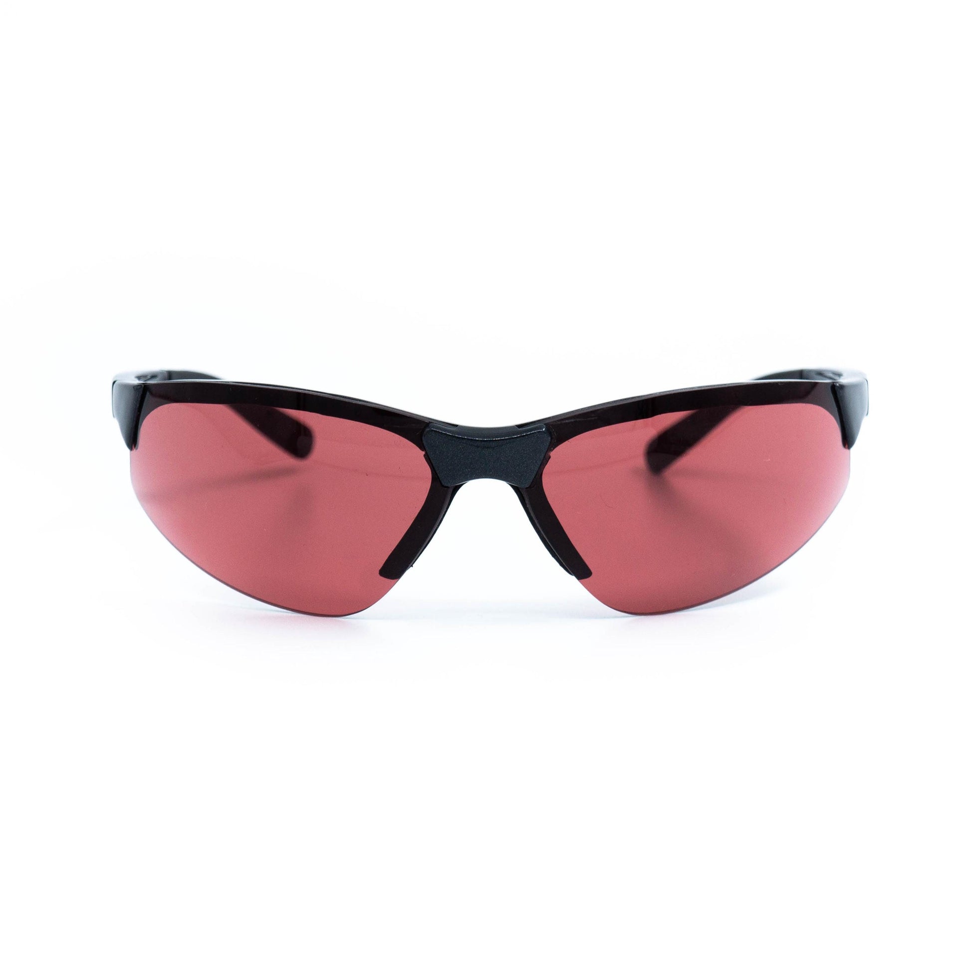 Prada SPS04A red rimless sport sunglasses front view