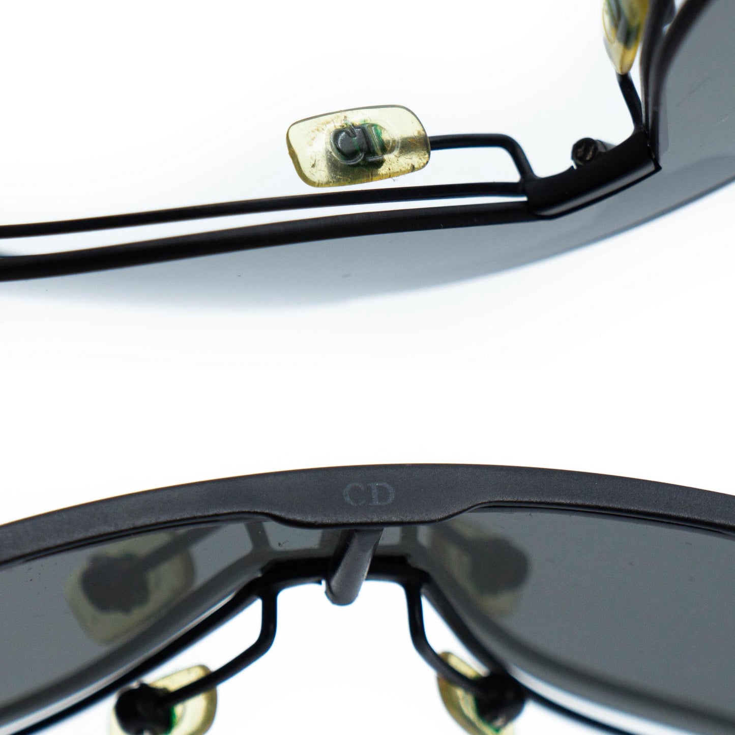 Dior 0038S black aviator shield style sunglasses