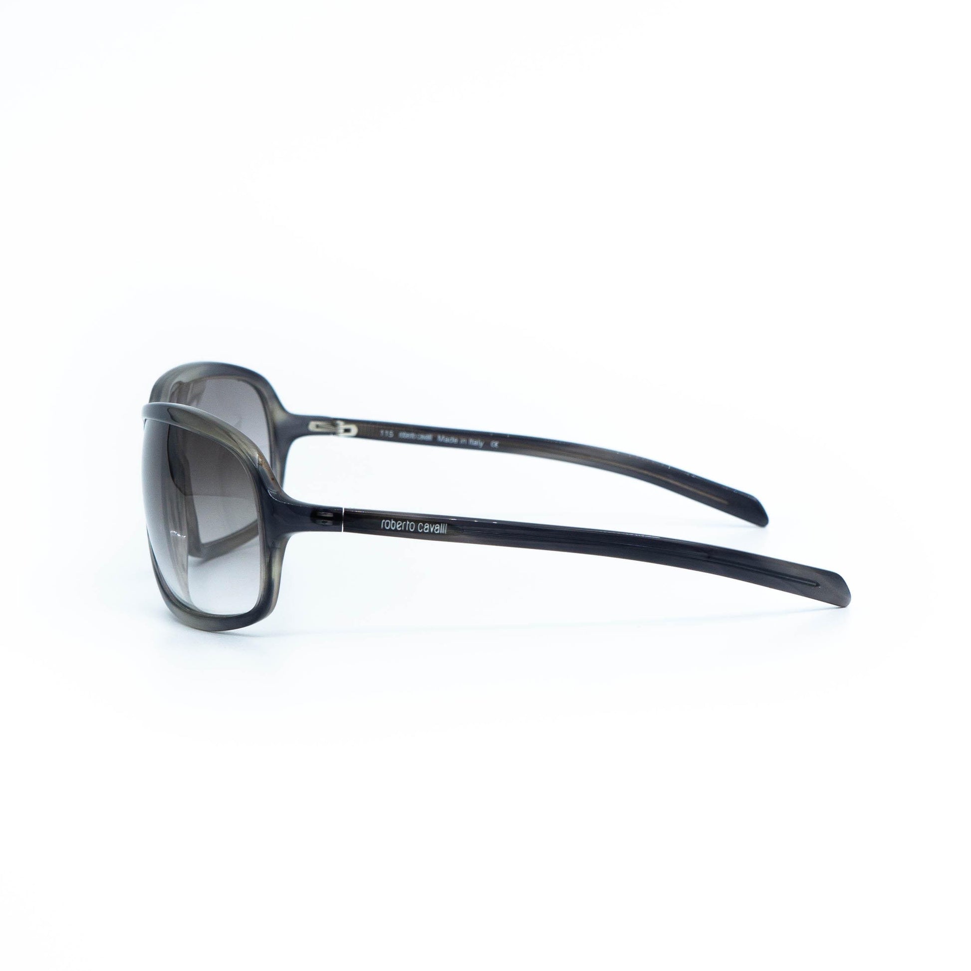 Roberto Cavalli Edipo 90s gray mask sunglasses front view