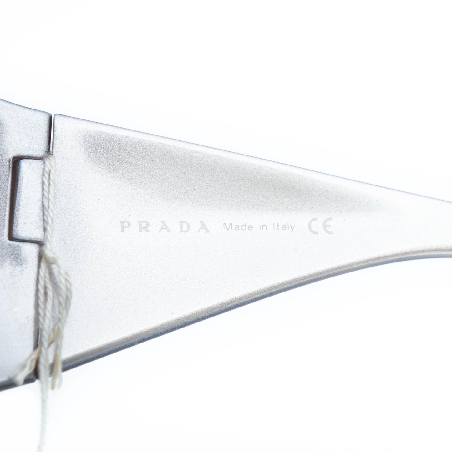 PRADA SPS 11G Gray Mask Oversized Sunglasses Vintage