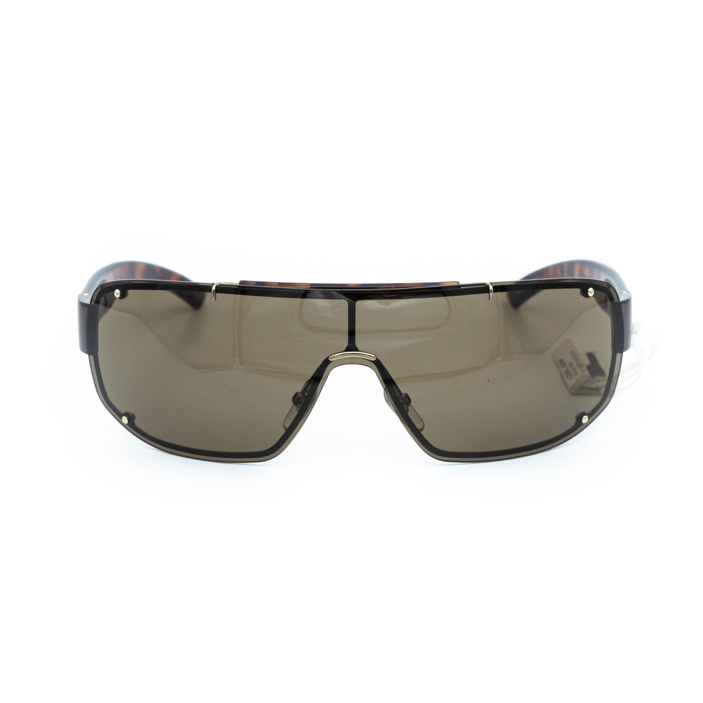 GUCCI GG 1582 brown shield mask vintage sunglasses