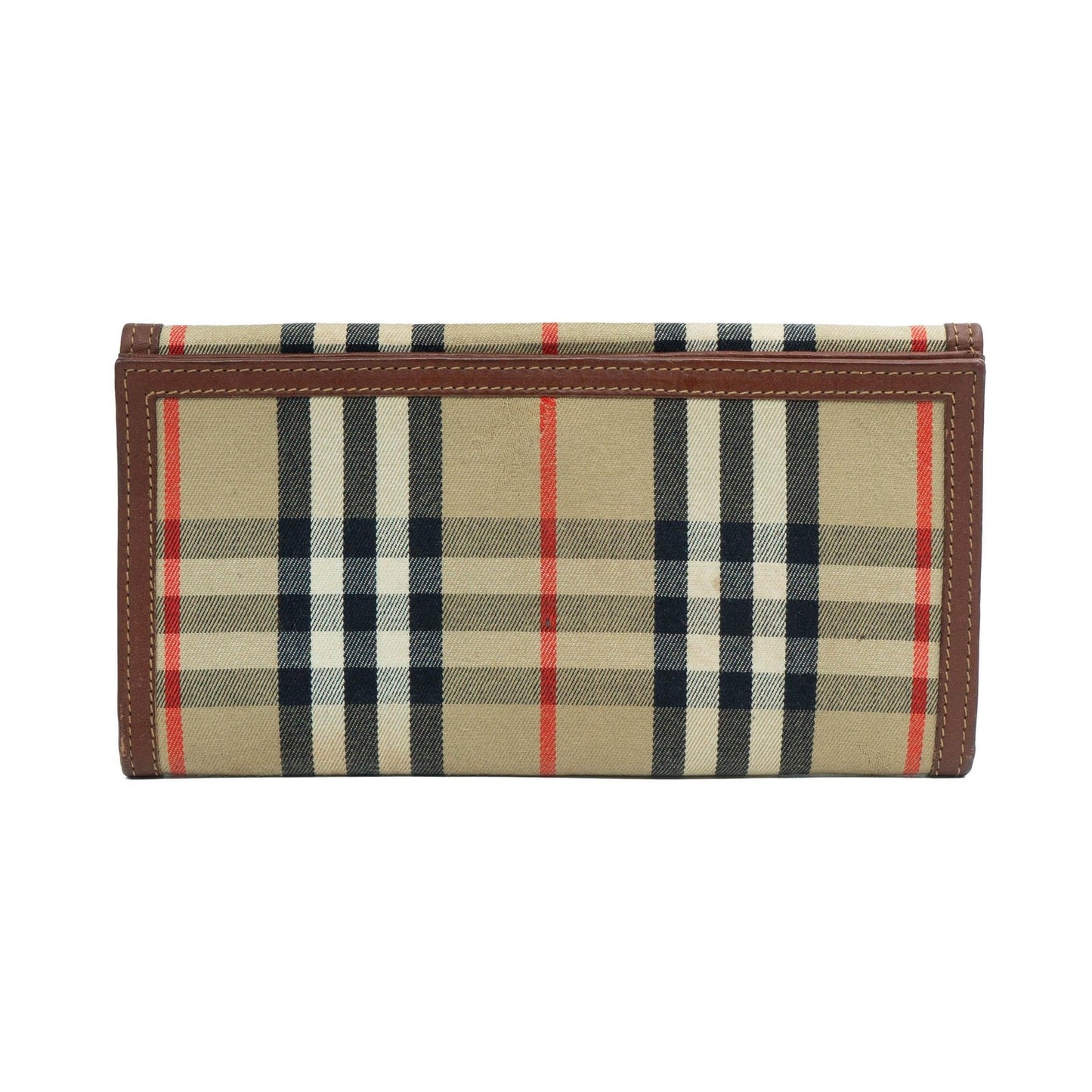 BURBERRY London Check Monogram Wallet Vintage 90s