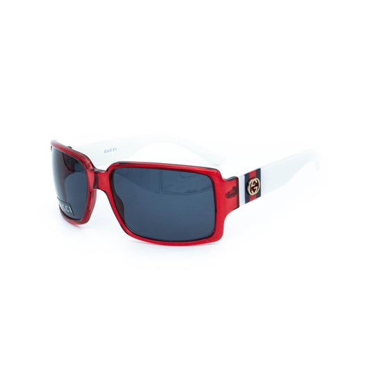 GUCCI GG 2563 white red square vintage sunglasses