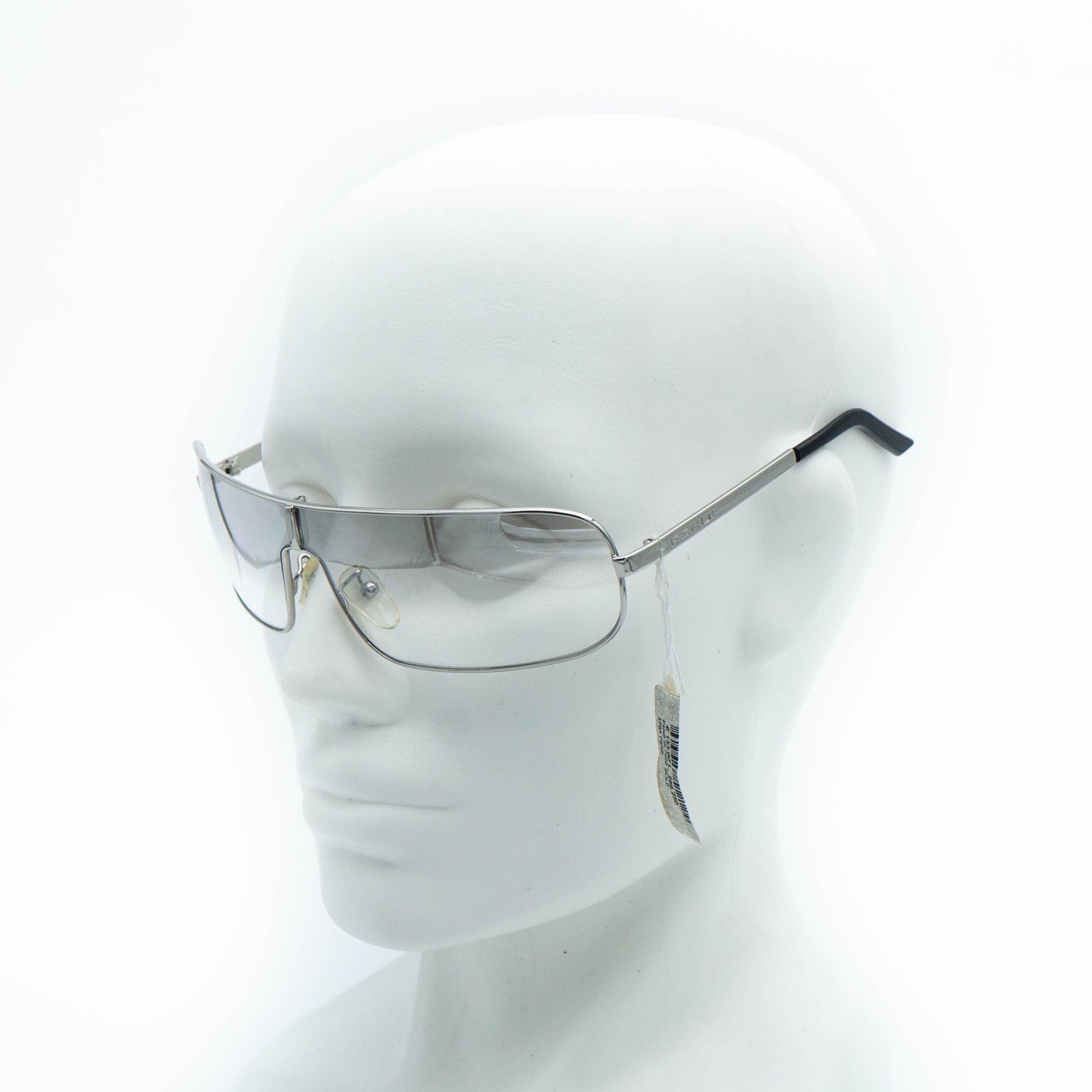 FENDI SL 7222 silver shield mask vintage sunglasses