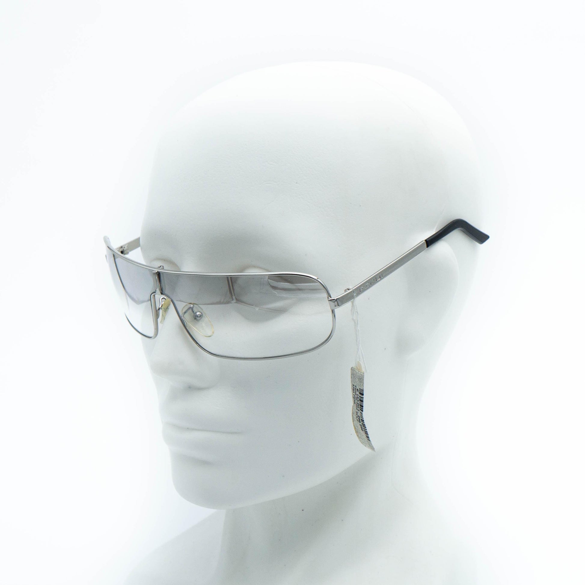 FENDI SL 7222 silver shield mask vintage sunglasses