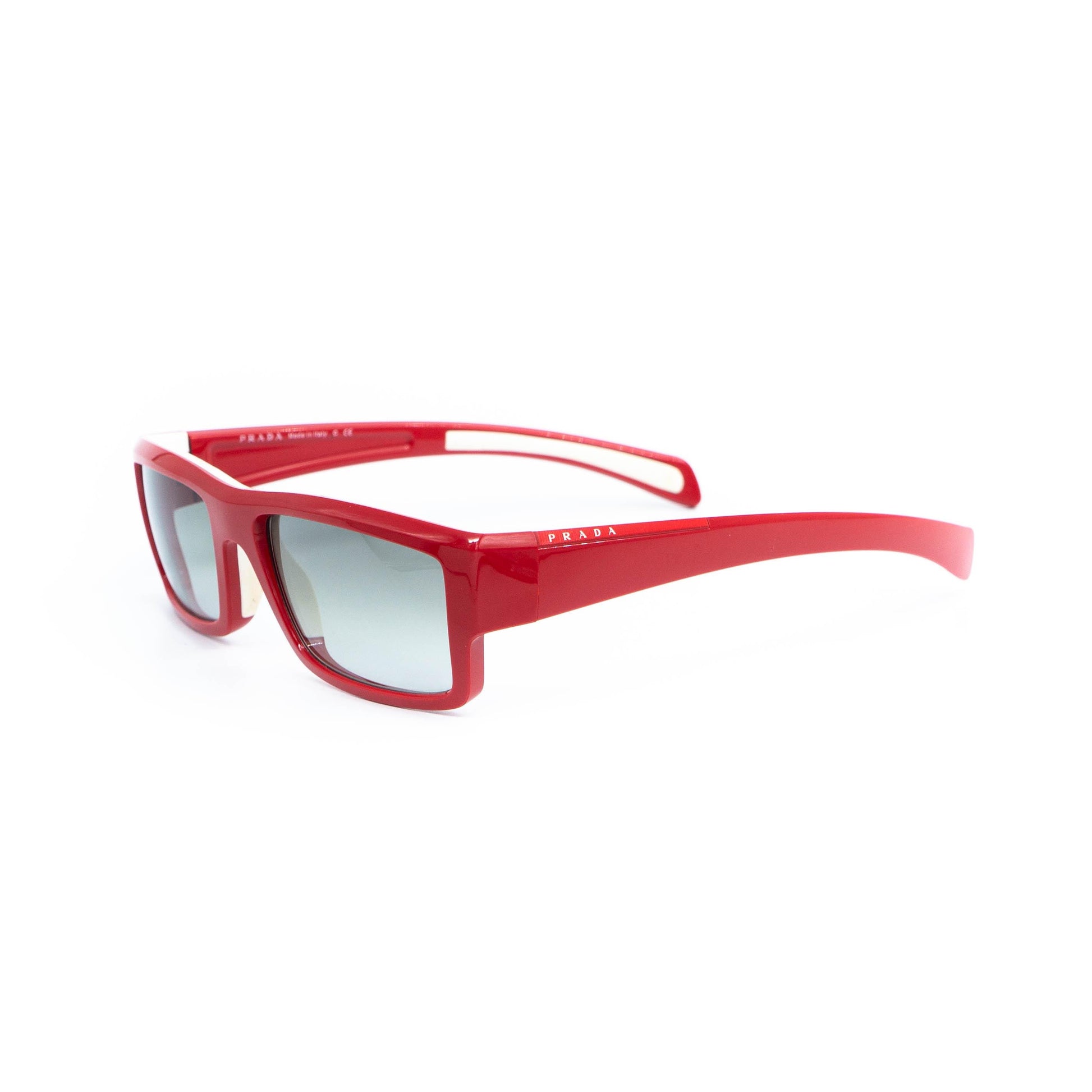 Prada SPS 05I red vintage sunglasses front view