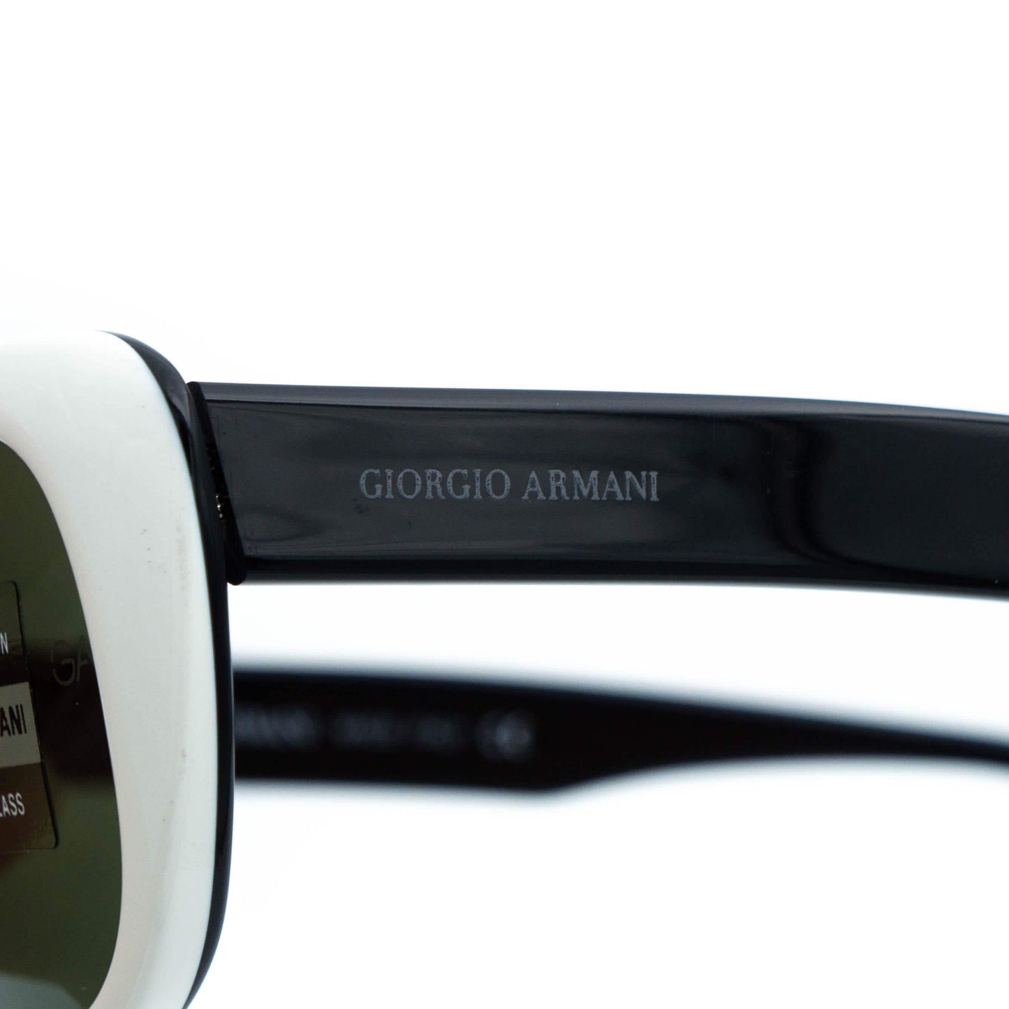Giorgio Armani 840 Black White Sunglasses Vintage