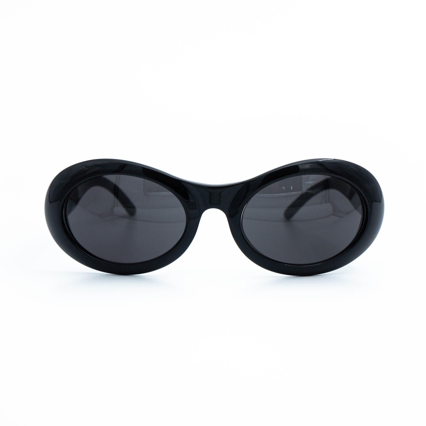 Gucci GG 2400/N/S black oval sunglasses front view