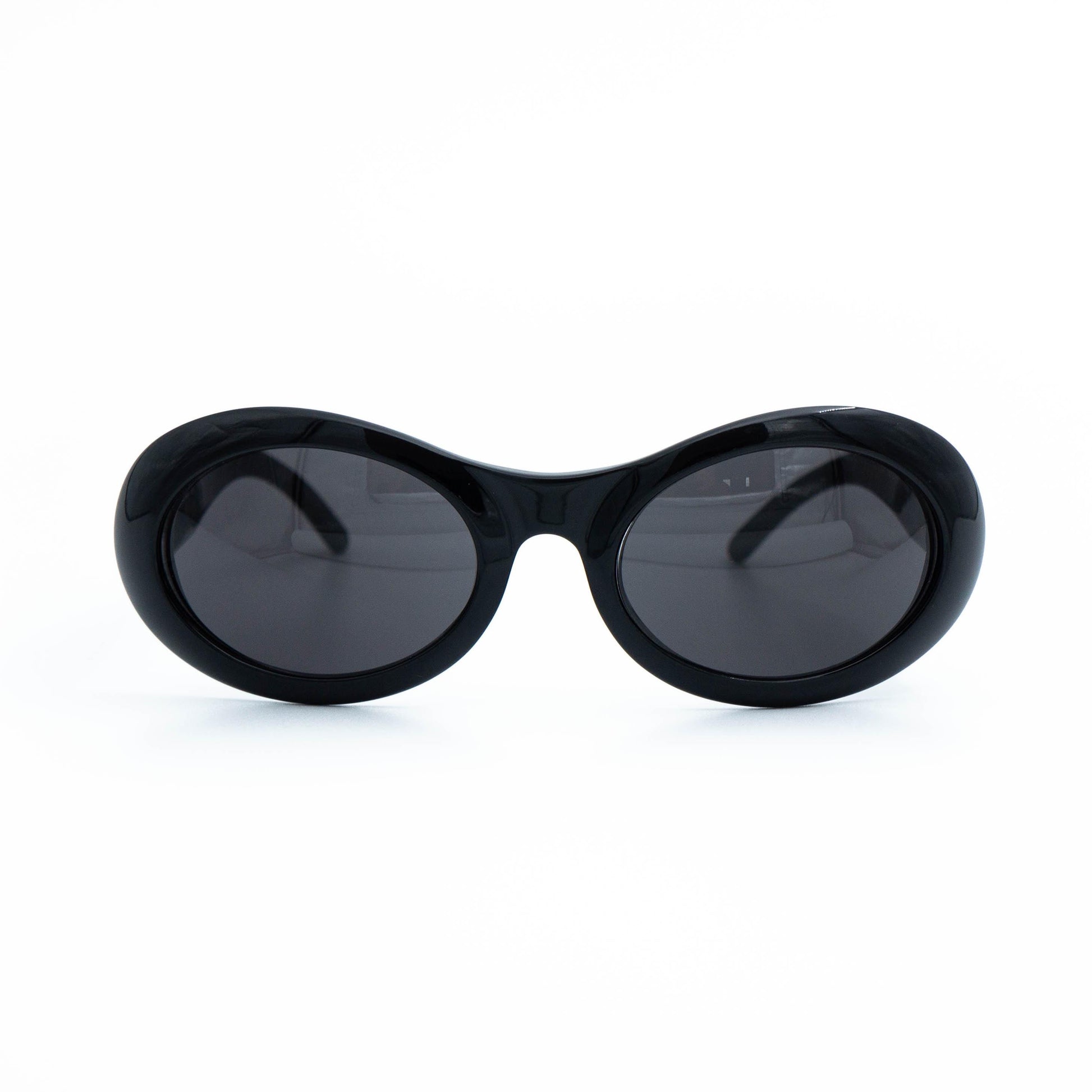 Gucci GG 2400/N/S black oval sunglasses front view