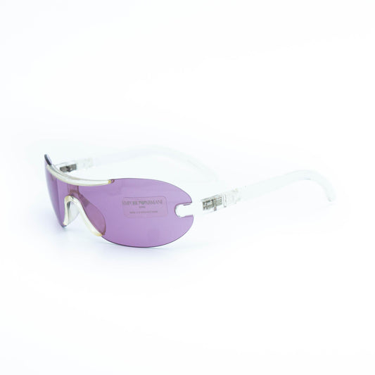 Emporio Armani 633-S purple shield vintage sunglasses